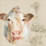 Farm Friends II on Burlap by Lisa Audit. SKU 101477a. Archival Giclee Fine art print for wall decor.