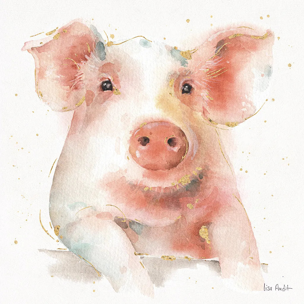 Farm Friends III by Lisa Audit. SKU 26534a. Archival Giclee Fine art print for wall decor.