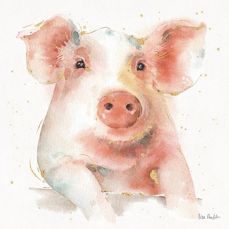 Farm Friends III by Lisa Audit. SKU 26534a. Archival Giclee Fine art print for wall decor.