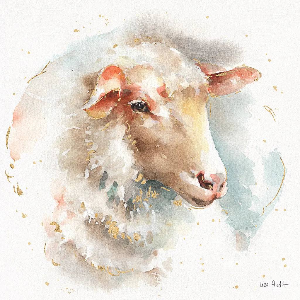 Farm Friends IV by Lisa Audit. SKU 26535a. Archival Giclee Fine art print for wall decor.