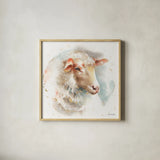 Farm Friends IV by Lisa Audit. Shown in a natural wood glass frame for a timeless modern aesthetic. Available as an archival giclee rolled canvas, fine art paper, or poster print. SKU 26535a.