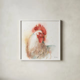 Farm Friends V by Lisa Audit. Shown in a crisp white glass frame for a clean and minimalist style. Available as an archival giclee rolled canvas, fine art paper, or poster print. SKU 26536a.