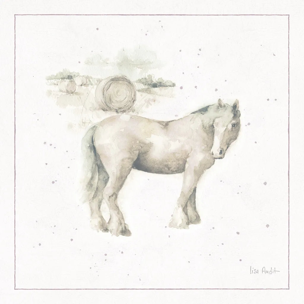 Farm Friends XII Neutral by Lisa Audit. SKU 39935a. Archival Giclee Fine art print for wall decor.