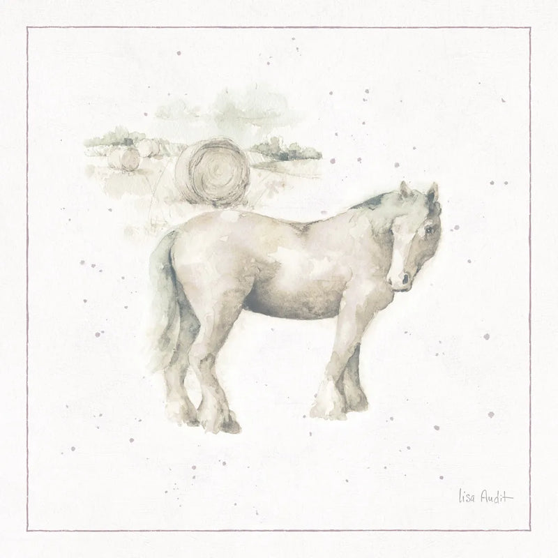 Farm Friends XII Neutral by Lisa Audit. SKU 39935a. Archival Giclee Fine art print for wall decor.