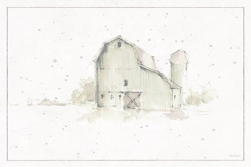 Farm Friends XIV Barn Neutral by Lisa Audit. SKU 39936i. Archival Giclee Fine art print for wall decor.