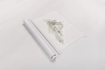 Farm Friends XV Barn Neutral by Lisa Audit. shown as a rolled paper print. Available as archival giclee rolled canvas, fine art paper, or poster print. SKU 39937i.