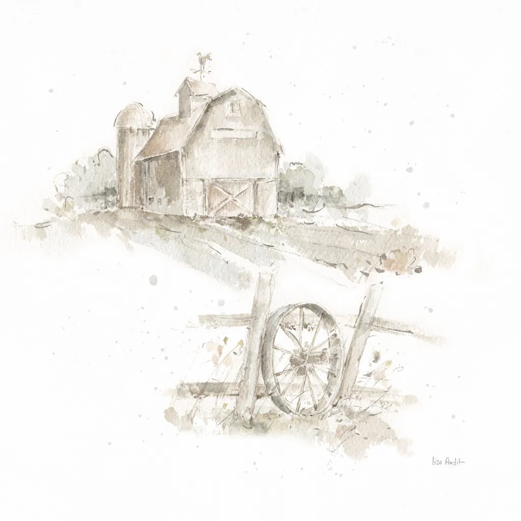 Farm Friends XV Neutral by Lisa Audit. SKU 48159a. Archival Giclee Fine art print for wall decor.