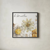 Fields of Gold III Know by Lisa Audit. Shown in a sleek black glass frame for a contemporary gallery look. Available as an archival giclee rolled canvas, fine art paper, or poster print. SKU 41570a.