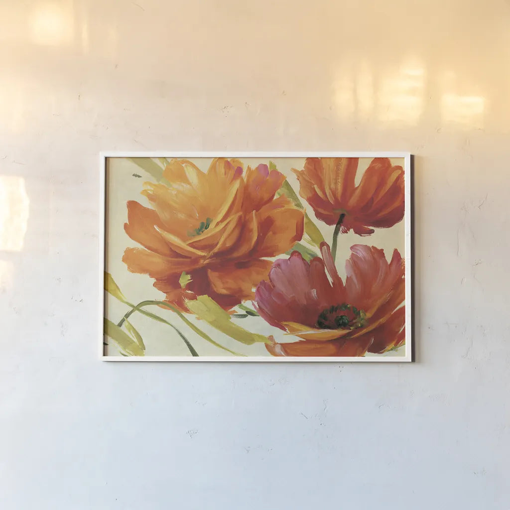 Flamboyant III by Lisa Audit. shown as a paper print in a white frame. Available as a archival giclee rolled canvas, fine art paper, or poster print. SKU 2203i.