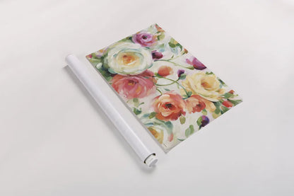 Florabundance I by Lisa Audit. shown as a rolled paper print. Available as archival giclee rolled canvas, fine art paper, or poster print. SKU 33488i.