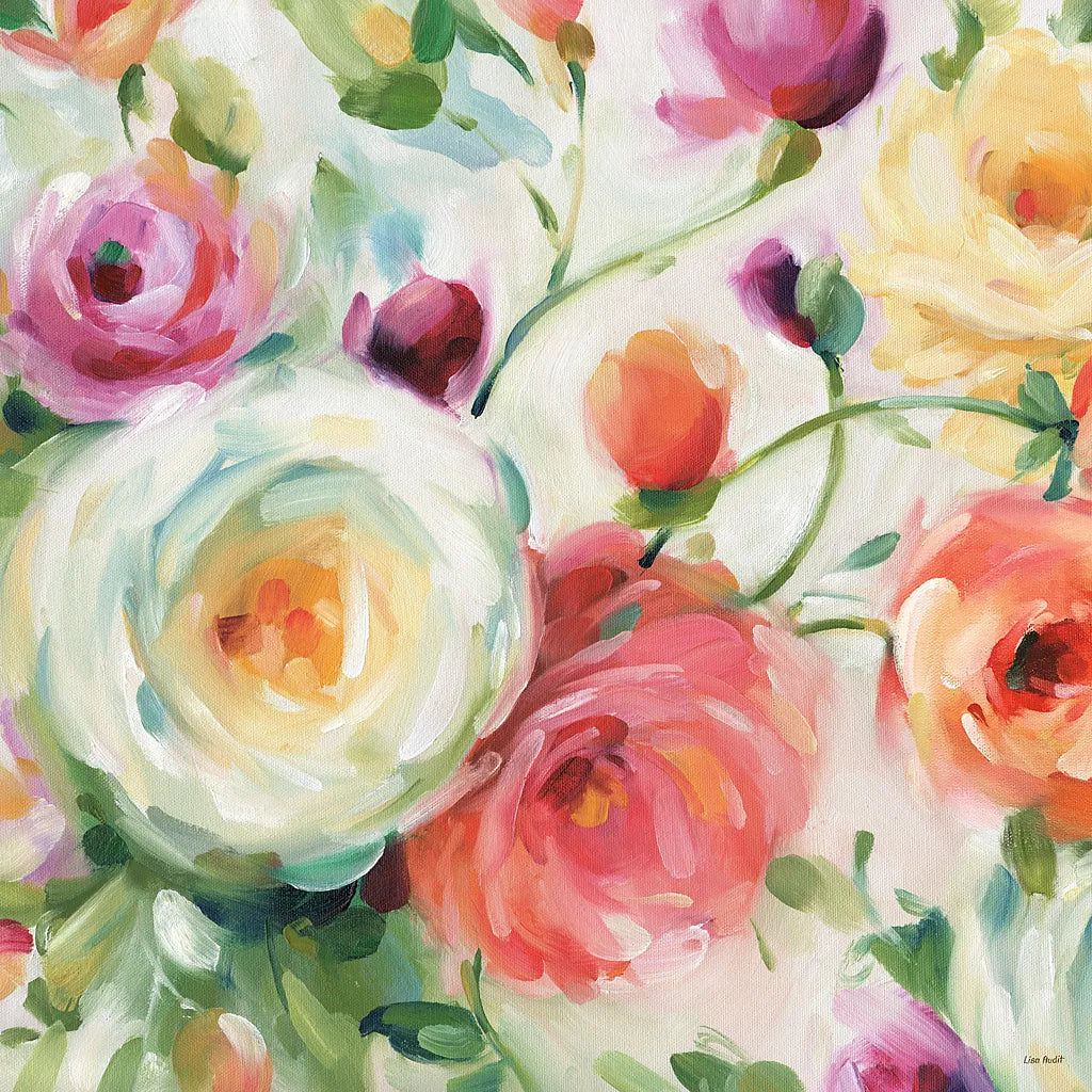 Florabundance IV by Lisa Audit. SKU 33491a. Archival Giclee Fine art print for wall decor.