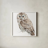 Forest Friends III by Lisa Audit. Shown in a crisp white glass frame for a clean and minimalist style. Available as an archival giclee rolled canvas, fine art paper, or poster print. SKU 42020a.