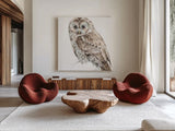 Forest Friends III by Lisa Audit. Shown as extra-large giant wall art in a modern living room. Available as an archival giclee rolled canvas, fine art paper, or poster print. SKU 42020a.