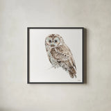 Forest Friends IX by Lisa Audit. Shown in a sleek black glass frame for a contemporary gallery look. Available as an archival giclee rolled canvas, fine art paper, or poster print. SKU 42026a.