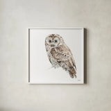 Forest Friends IX by Lisa Audit. Shown in a crisp white glass frame for a clean and minimalist style. Available as an archival giclee rolled canvas, fine art paper, or poster print. SKU 42026a.