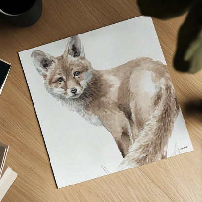 Forest Friends V by Lisa Audit. Shown as a detailed flat fine art print, highlighting archival giclee quality. Available as an archival giclee rolled canvas, fine art paper, or poster print. SKU 42022a.