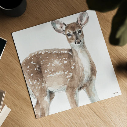 Forest Friends VI by Lisa Audit. Shown as a detailed flat fine art print, highlighting archival giclee quality. Available as an archival giclee rolled canvas, fine art paper, or poster print. SKU 42023a.