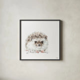 Forest Friends VII by Lisa Audit. Shown in a sleek black glass frame for a contemporary gallery look. Available as an archival giclee rolled canvas, fine art paper, or poster print. SKU 42024a.