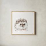 Forest Friends VII by Lisa Audit. Shown in a natural wood glass frame for a timeless modern aesthetic. Available as an archival giclee rolled canvas, fine art paper, or poster print. SKU 42024a.