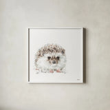 Forest Friends VII by Lisa Audit. Shown in a crisp white glass frame for a clean and minimalist style. Available as an archival giclee rolled canvas, fine art paper, or poster print. SKU 42024a.
