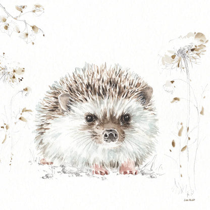Forest Friends VII Flowers by Lisa Audit. SKU 50357a. Archival Giclee Fine art print for wall decor.