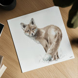 Forest Friends XI by Lisa Audit. Shown as a detailed flat fine art print, highlighting archival giclee quality. Available as an archival giclee rolled canvas, fine art paper, or poster print. SKU 42028a.