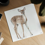 Forest Friends XII by Lisa Audit. Shown as a detailed flat fine art print, highlighting archival giclee quality. Available as an archival giclee rolled canvas, fine art paper, or poster print. SKU 42029a.