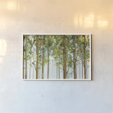 Forest Study I Crop by Lisa Audit. shown as a paper print in a white frame. Available as a archival giclee rolled canvas, fine art paper, or poster print. SKU 11228i.