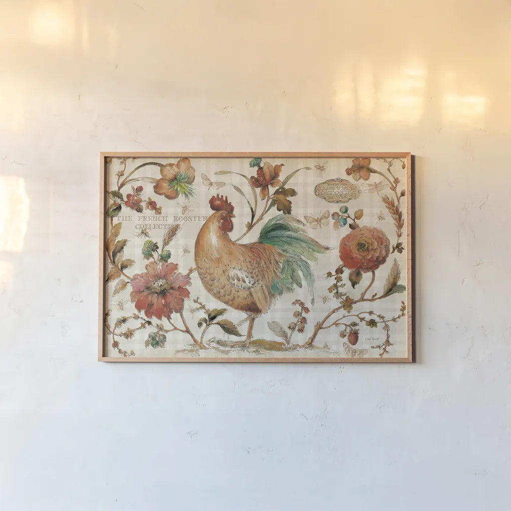 French Country I by Lisa Audit. shown as a paper print in a natural frame. Available as a archival giclee rolled canvas, fine art paper, or poster print. SKU 30313i.