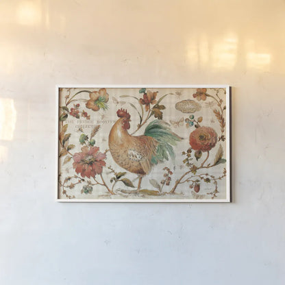 French Country I by Lisa Audit. shown as a paper print in a white frame. Available as a archival giclee rolled canvas, fine art paper, or poster print. SKU 30313i.