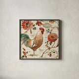 French Country II by Lisa Audit. Shown in a sleek black glass frame for a contemporary gallery look. Available as an archival giclee rolled canvas, fine art paper, or poster print. SKU 15767a.
