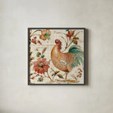French Country III by Lisa Audit. Shown in a sleek black glass frame for a contemporary gallery look. Available as an archival giclee rolled canvas, fine art paper, or poster print. SKU 15768a.