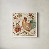 French Country III by Lisa Audit. Shown in a crisp white glass frame for a clean and minimalist style. Available as an archival giclee rolled canvas, fine art paper, or poster print. SKU 15768a.