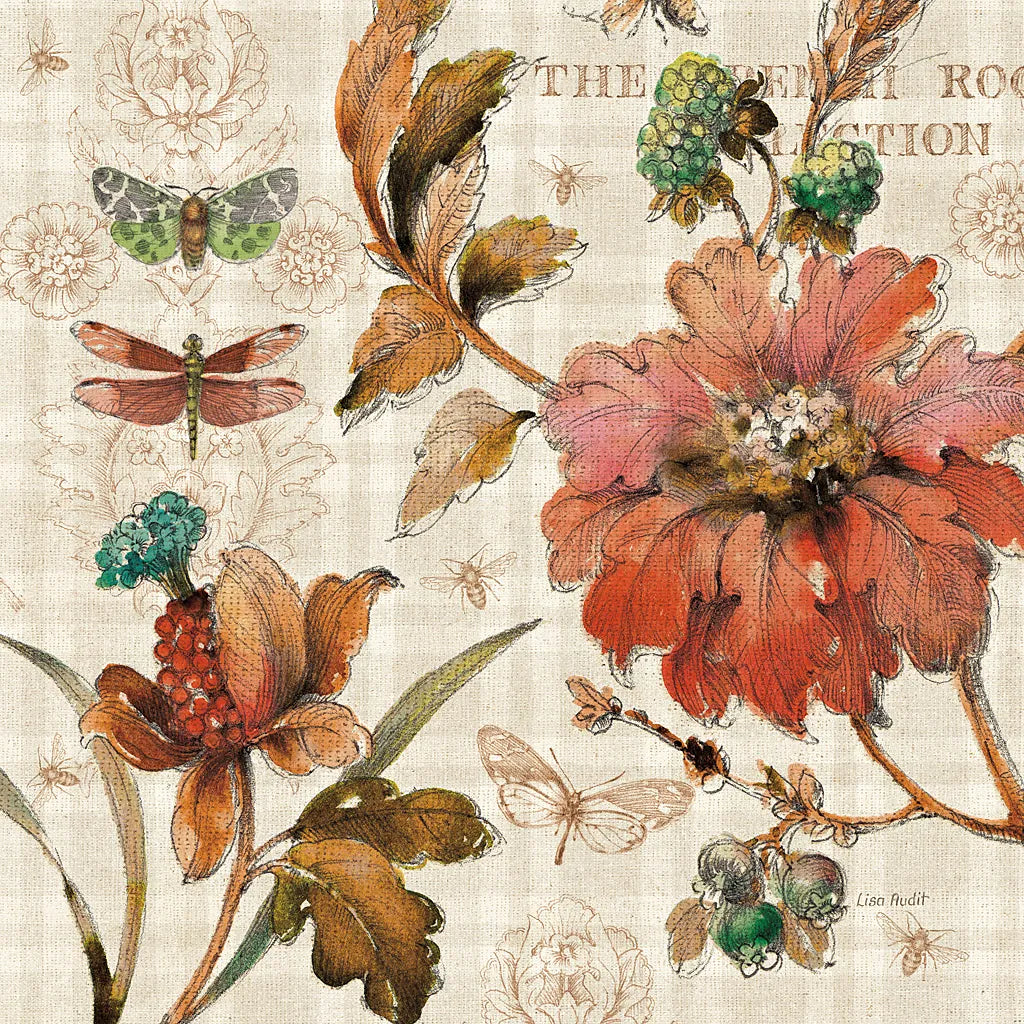 French Country V by Lisa Audit. SKU 15839a. Archival Giclee Fine art print for wall decor.