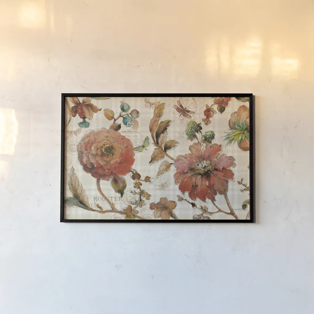 French Country VI by Lisa Audit. shown as a paper print in a black flame. Available as a archival giclee rolled canvas, fine art paper, or poster print. SKU 30312i.