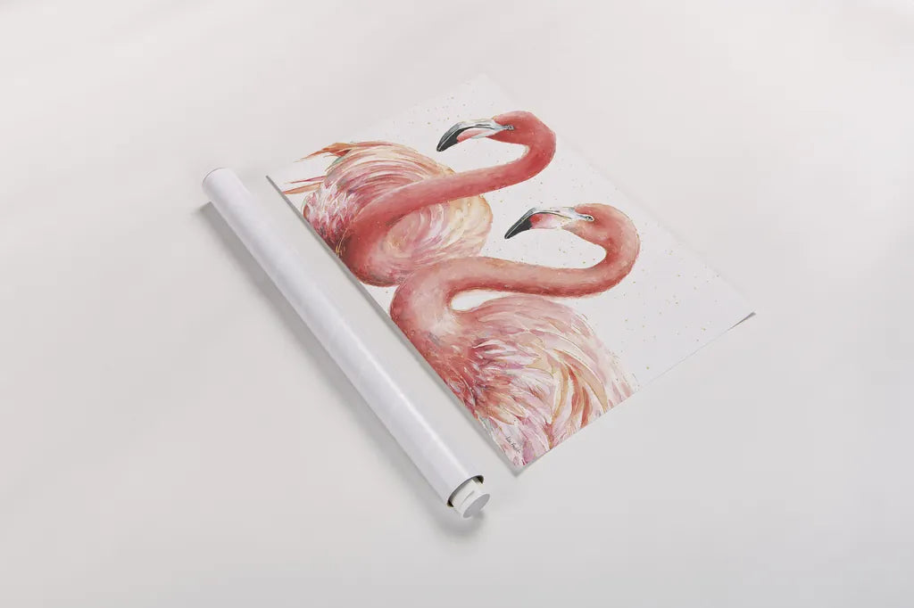 Gracefully Pink I by Lisa Audit. shown as a rolled paper print. Available as archival giclee rolled canvas, fine art paper, or poster print. SKU 28287i.