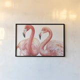 Gracefully Pink I by Lisa Audit. shown as a paper print in a black flame. Available as a archival giclee rolled canvas, fine art paper, or poster print. SKU 28287i.