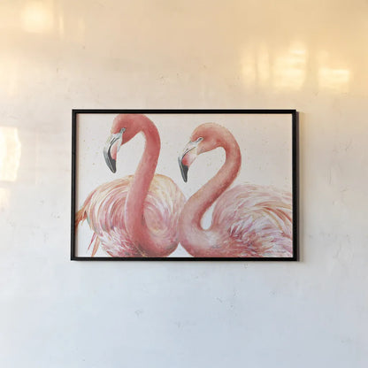 Gracefully Pink I by Lisa Audit. shown as a paper print in a black flame. Available as a archival giclee rolled canvas, fine art paper, or poster print. SKU 28287i.