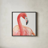 Gracefully Pink II by Lisa Audit. Shown in a sleek black glass frame for a contemporary gallery look. Available as an archival giclee rolled canvas, fine art paper, or poster print. SKU 28288a.