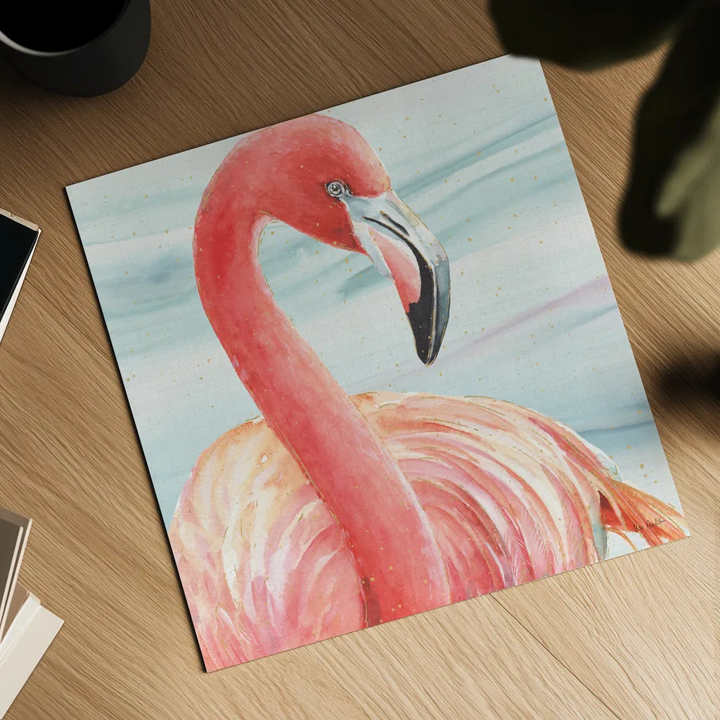 Gracefully Pink II Water Wash by Lisa Audit. Shown as a detailed flat fine art print, highlighting archival giclee quality. Available as an archival giclee rolled canvas, fine art paper, or poster print. SKU 98661a.