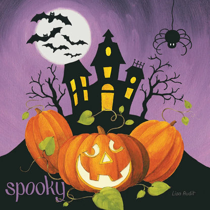 Happy Haunting II by Lisa Audit. SKU 80107a. Archival Giclee Fine art print for wall decor.