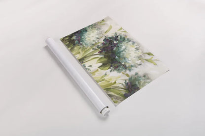 Hydrangea Field by Lisa Audit. shown as a rolled paper print. Available as archival giclee rolled canvas, fine art paper, or poster print. SKU 12132i.