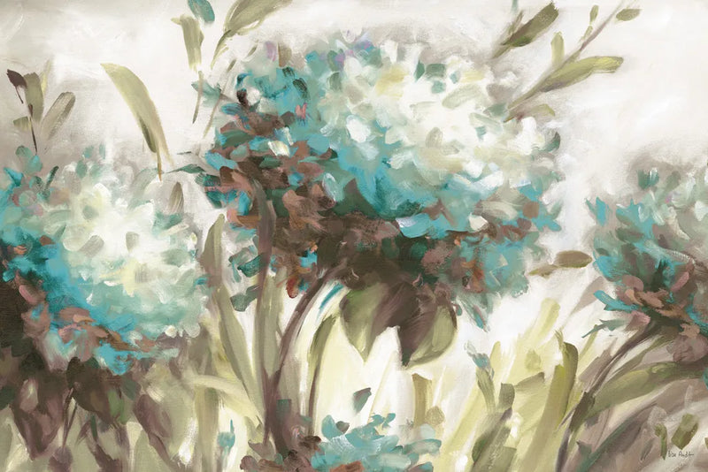 Hydrangea Field Neutral by Lisa Audit. SKU 46875i. Archival Giclee Fine art print for wall decor.