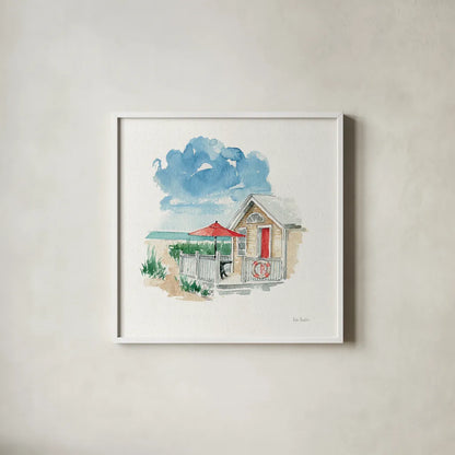 In the Moment IV by Lisa Audit. Shown in a crisp white glass frame for a clean and minimalist style. Available as an archival giclee rolled canvas, fine art paper, or poster print. SKU 20517a.