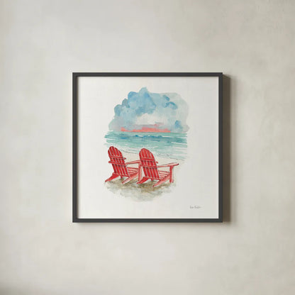 In the Moment V Sq by Lisa Audit. Shown in a sleek black glass frame for a contemporary gallery look. Available as an archival giclee rolled canvas, fine art paper, or poster print. SKU 17592a.