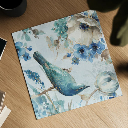 Indigold II by Lisa Audit. Shown as a detailed flat fine art print, highlighting archival giclee quality. Available as an archival giclee rolled canvas, fine art paper, or poster print. SKU 24197a.