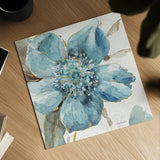 Indigold VI by Lisa Audit. Shown as a detailed flat fine art print, highlighting archival giclee quality. Available as an archival giclee rolled canvas, fine art paper, or poster print. SKU 24201a.