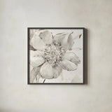 Indigold VI Gray by Lisa Audit. Shown in a sleek black glass frame for a contemporary gallery look. Available as an archival giclee rolled canvas, fine art paper, or poster print. SKU 45750a.