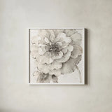 Indigold VII Gray by Lisa Audit. Shown in a crisp white glass frame for a clean and minimalist style. Available as an archival giclee rolled canvas, fine art paper, or poster print. SKU 45751a.