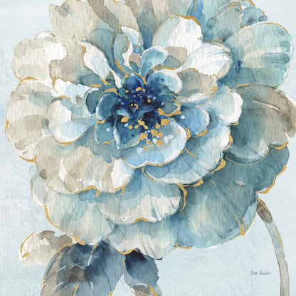 Indigold VII Light Blue by Lisa Audit. SKU 43078a. Archival Giclee Fine art print for wall decor.